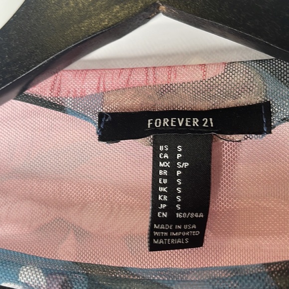 Maxi floral mesh overlay dress with inner slip Size Small/Petite - Picture 4 of 7